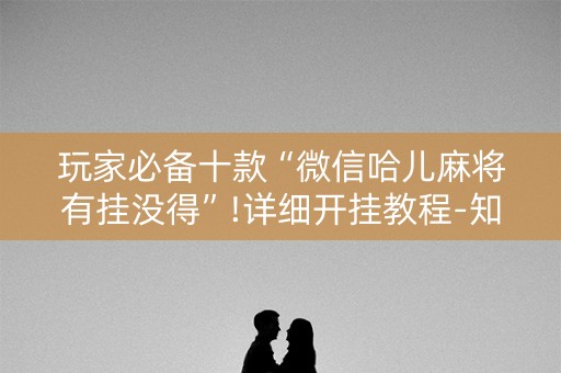 玩家必备十款“微信哈儿麻将有挂没得”!详细开挂教程-知乎