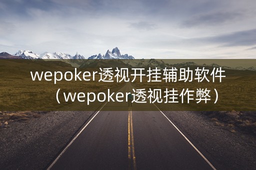 wepoker透视开挂辅助软件（wepoker透视挂作弊）