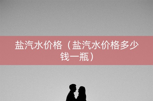 盐汽水价格（盐汽水价格多少钱一瓶）