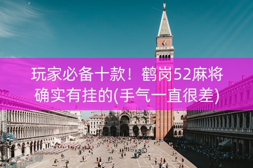 玩家必备十款！鹤岗52麻将确实有挂的(手气一直很差)