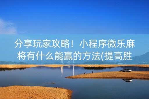 分享玩家攻略！小程序微乐麻将有什么能赢的方法(提高胜率的方法)