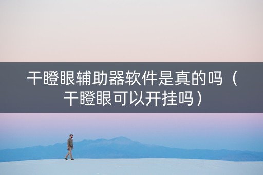 干瞪眼辅助器软件是真的吗（干瞪眼可以开挂吗）