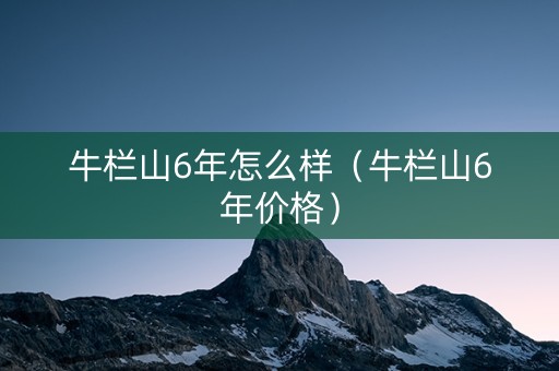 牛栏山6年怎么样（牛栏山6年价格）