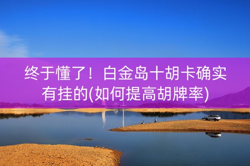 终于懂了！白金岛十胡卡确实有挂的(如何提高胡牌率)