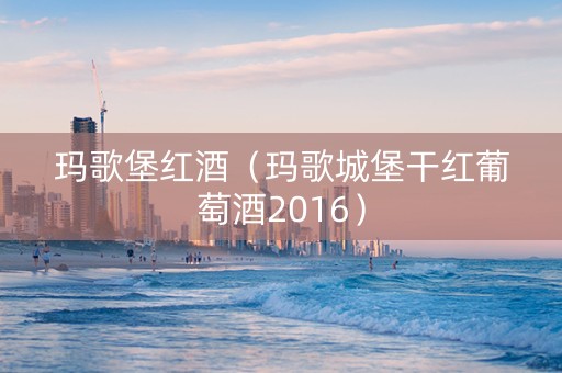 玛歌堡红酒（玛歌城堡干红葡萄酒2016）
