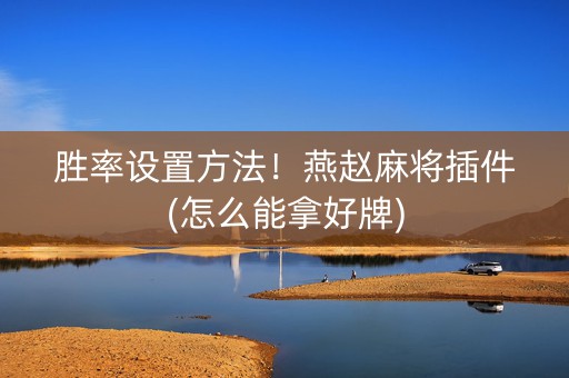 胜率设置方法！燕赵麻将插件(怎么能拿好牌)