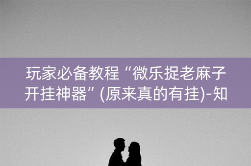 玩家必备教程“微乐捉老麻子开挂神器”(原来真的有挂)-知乎