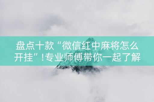 盘点十款“微信红中麻将怎么开挂”!专业师傅带你一起了解（详细教程）-知乎