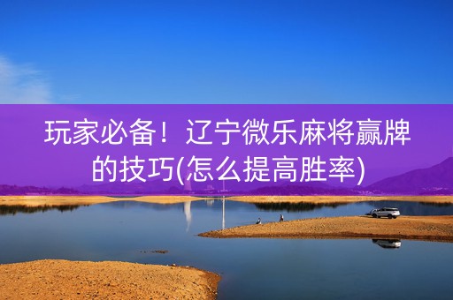 玩家必备！辽宁微乐麻将赢牌的技巧(怎么提高胜率)