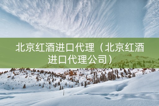 北京红酒进口代理（北京红酒进口代理公司）