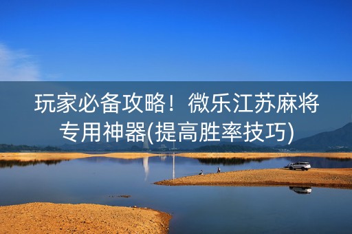 玩家必备攻略！微乐江苏麻将专用神器(提高胜率技巧)