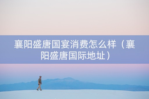 襄阳盛唐国宴消费怎么样（襄阳盛唐国际地址）