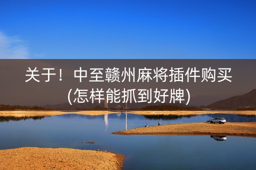 关于！中至赣州麻将插件购买(怎样能抓到好牌)