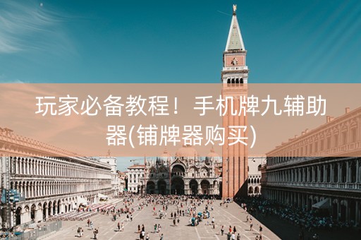 玩家必备教程！手机牌九辅助器(铺牌器购买)
