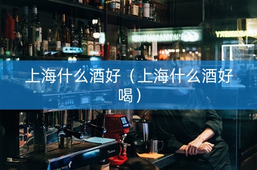 上海什么酒好（上海什么酒好喝）