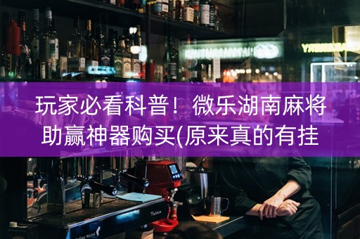 玩家必看科普！微乐湖南麻将助赢神器购买(原来真的有挂)