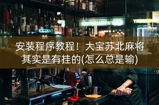 安装程序教程！大宝苏北麻将其实是有挂的(怎么总是输)