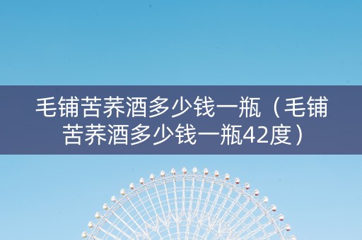 毛铺苦荞酒多少钱一瓶（毛铺苦荞酒多少钱一瓶42度）