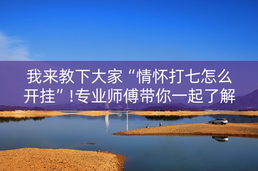 我来教下大家“情怀打七怎么开挂”!专业师傅带你一起了解（详细教程）-知乎