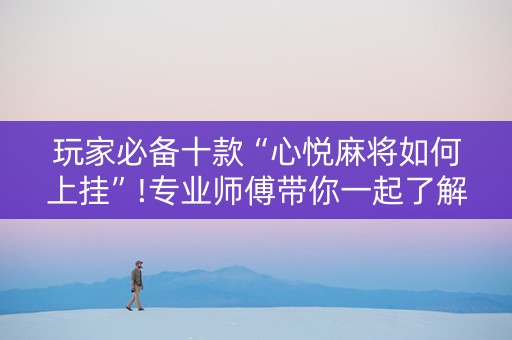 玩家必备十款“心悦麻将如何上挂”!专业师傅带你一起了解（详细教程）-知乎