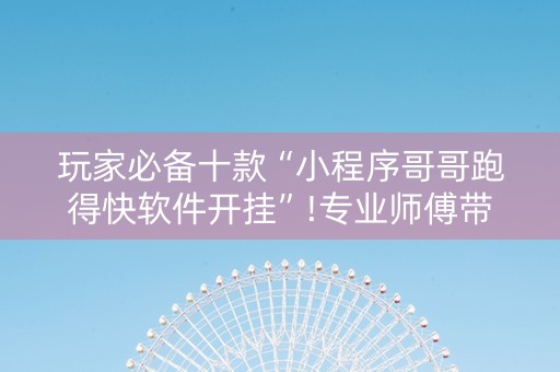 玩家必备十款“小程序哥哥跑得快软件开挂”!专业师傅带你一起了解（详细教程）-知乎