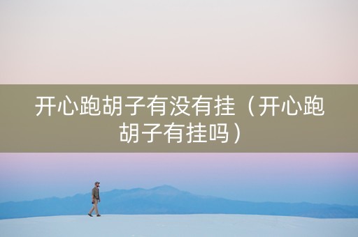 开心跑胡子有没有挂（开心跑胡子有挂吗）
