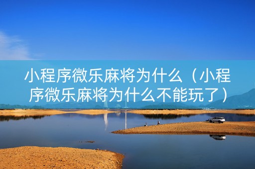 小程序微乐麻将为什么（小程序微乐麻将为什么不能玩了）