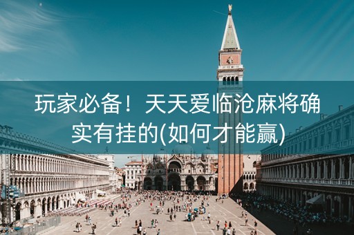 玩家必备！天天爱临沧麻将确实有挂的(如何才能赢)