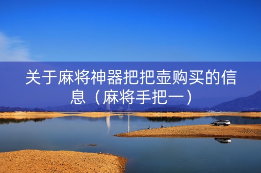 关于麻将神器把把壶购买的信息（麻将手把一）