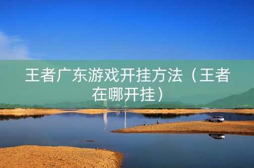 王者广东游戏开挂方法（王者在哪开挂）