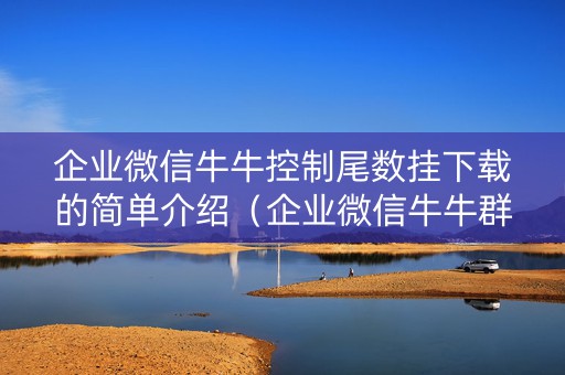 企业微信牛牛控制尾数挂下载的简单介绍（企业微信牛牛群安全吗）