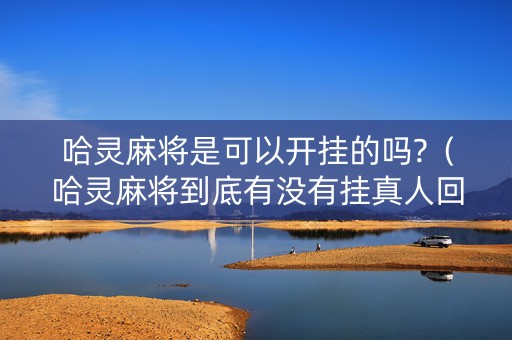 哈灵麻将是可以开挂的吗?（哈灵麻将到底有没有挂真人回答）