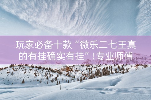 玩家必备十款“微乐二七王真的有挂确实有挂”!专业师傅带你一起了解（详细教程）-知乎