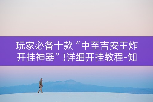 玩家必备十款“中至吉安王炸开挂神器”!详细开挂教程-知乎