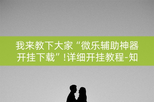 我来教下大家“微乐辅助神器开挂下载”!详细开挂教程-知乎