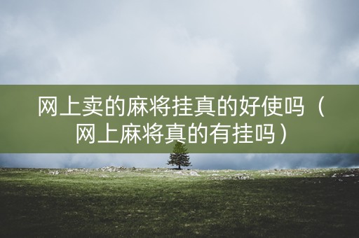 网上卖的麻将挂真的好使吗（网上麻将真的有挂吗）
