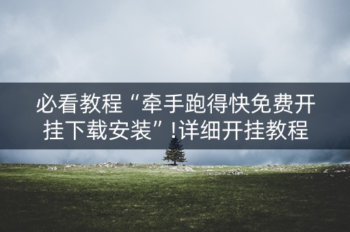 必看教程“牵手跑得快免费开挂下载安装”!详细开挂教程-知乎
