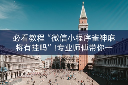 必看教程“微信小程序雀神麻将有挂吗”!专业师傅带你一起了解（详细教程）-知乎