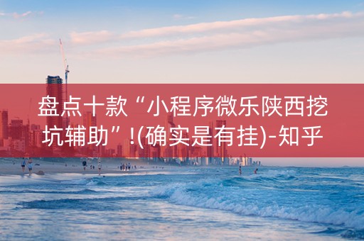 盘点十款“小程序微乐陕西挖坑辅助”!(确实是有挂)-知乎