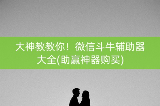 大神教教你！微信斗牛辅助器大全(助赢神器购买)