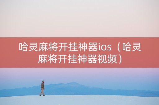 哈灵麻将开挂神器ios（哈灵麻将开挂神器视频）