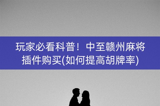 玩家必看科普！中至赣州麻将插件购买(如何提高胡牌率)