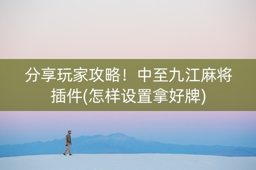 分享玩家攻略！中至九江麻将插件(怎样设置拿好牌)