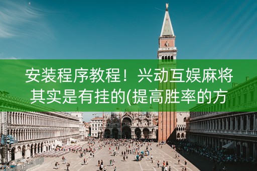 安装程序教程！兴动互娱麻将其实是有挂的(提高胜率的方法)