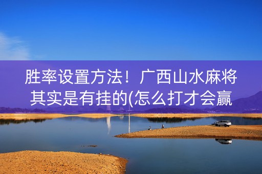 胜率设置方法！广西山水麻将其实是有挂的(怎么打才会赢)