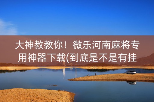 大神教教你！微乐河南麻将专用神器下载(到底是不是有挂)