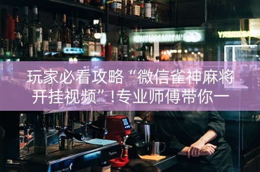 玩家必看攻略“微信雀神麻将开挂视频”!专业师傅带你一起了解（详细教程）-知乎