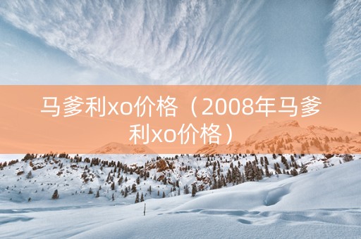 马爹利xo价格（2008年马爹利xo价格）