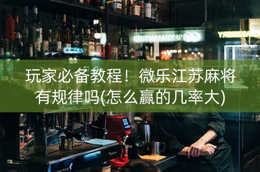 玩家必备教程！微乐江苏麻将有规律吗(怎么赢的几率大)