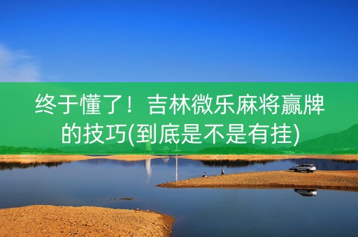 终于懂了！吉林微乐麻将赢牌的技巧(到底是不是有挂)
